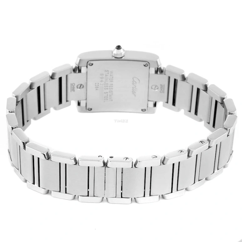 Cartier,Tank 25.35x20.30mm,25.35x20.30mm,Stainless Steel,Blue,Quartz,Sapphire,Crystal Glass,Square,W51034Q3