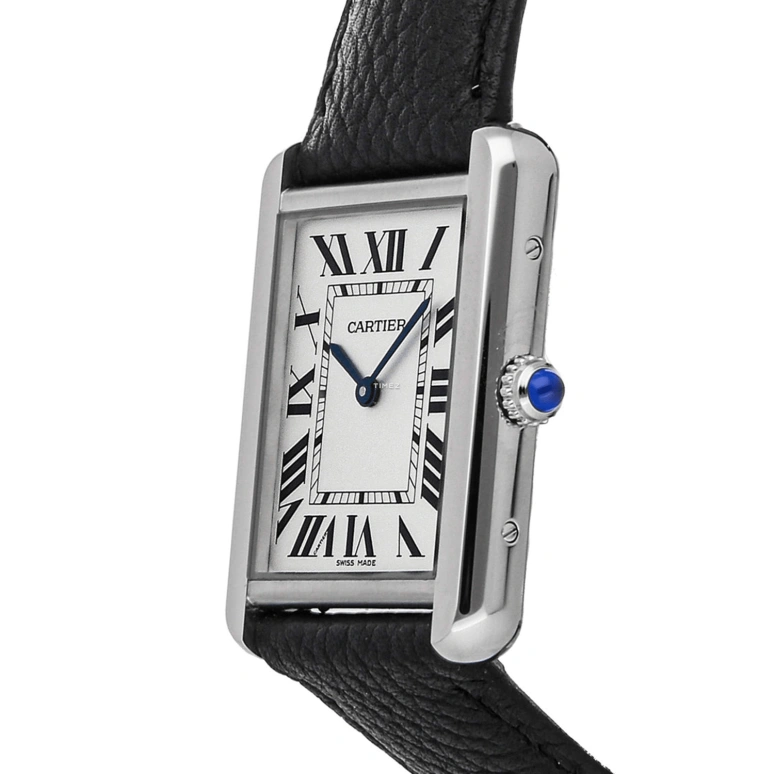 Cartier,Tank 34.80x27.40mm,34.80x27.40mm,Stainless Steel,Silver,Quartz,Sapphire,Crystal Glass,Square,WSTA0028