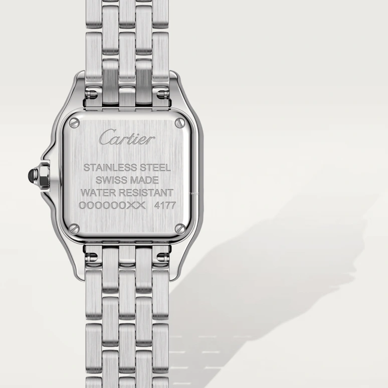 Cartier,Panthère de Cartier 23x30mm,23x30mm,Stainless Steel,Silver,Quartz,Sapphire,Crystal Glass,Square,W4PN0016