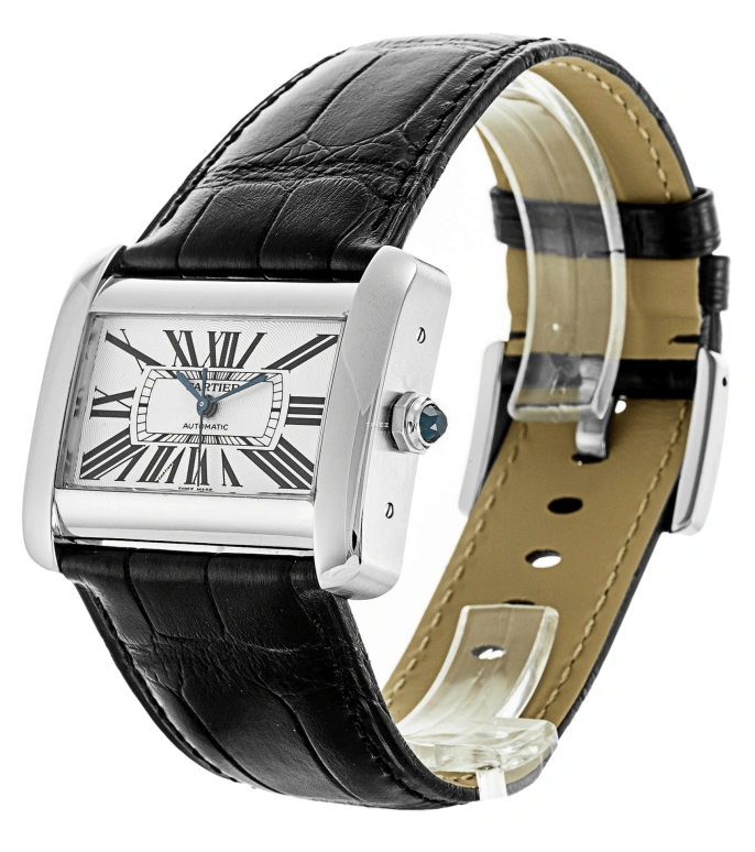 Cartier,Tank 38x30mm,38x30mm,Stainless Steel,Silver,Quartz,Sapphire,Crystal Glass,Square,W6300755