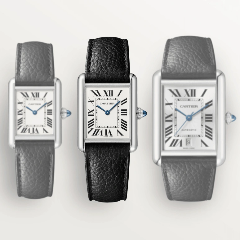 Cartier,Tank 33.70x25.50mm,33.70x25.50mm,Stainless Steel,Silver,Quartz,Sapphire,Crystal Glass,Square,WSTA0041