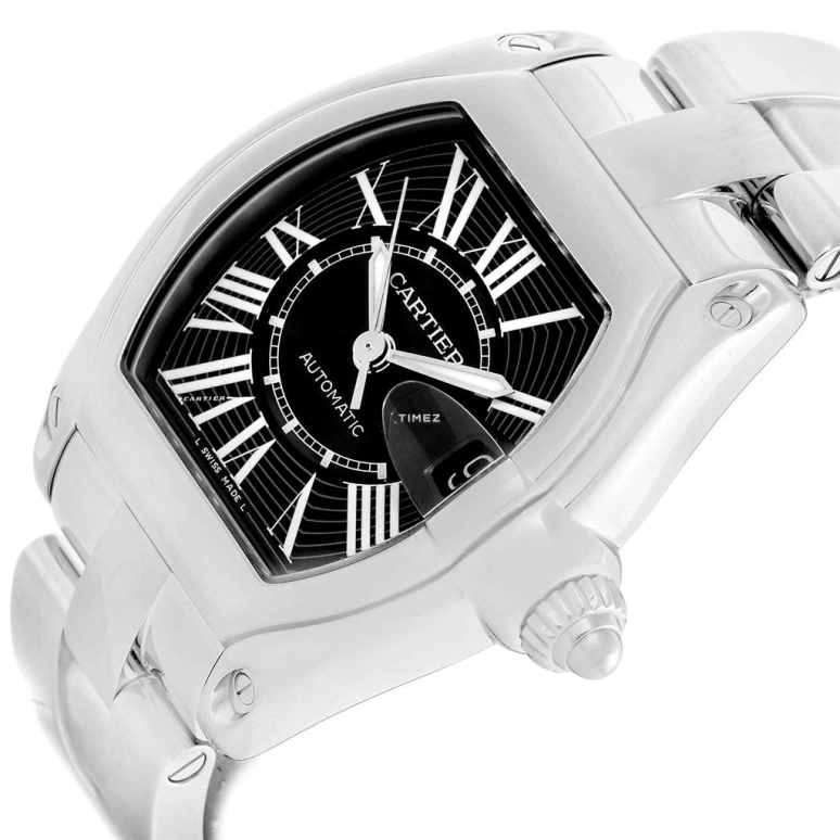 Cartier,Drive de Cartier 44.32x38.68mm,44.32x38.68mm,Stainless Steel,Black,Automatic,Day,Sapphire,Crystal Glass,W62041V3