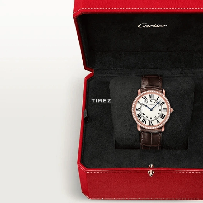 Cartier,Ronde de Cartier 36mm,36mm,Rose Gold,Silver,Handwound,36hours,In-house Caliber,WR000651