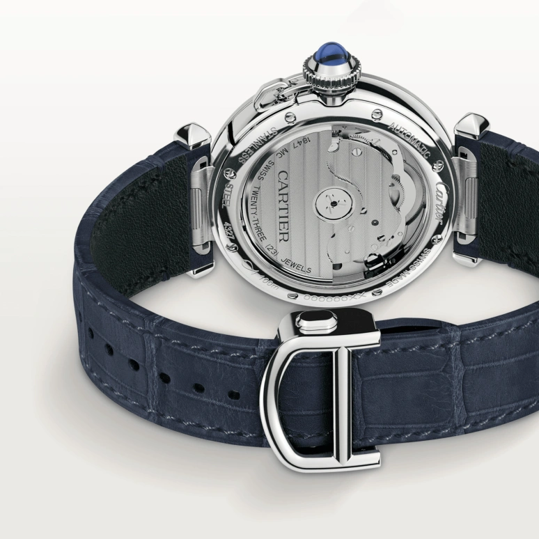Cartier,Pasha de Cartier 35mm,35mm,Stainless Steel,Silver,Automatic,42hours,In-house Caliber,WSPA0012