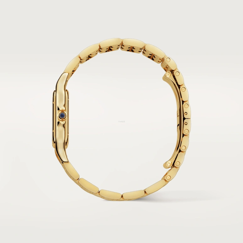 Cartier,Panthère de Cartier 29x37mm,29x37mm,Yellow Gold,Silver,Quartz,Sapphire,Crystal Glass,Square,WGPN0045