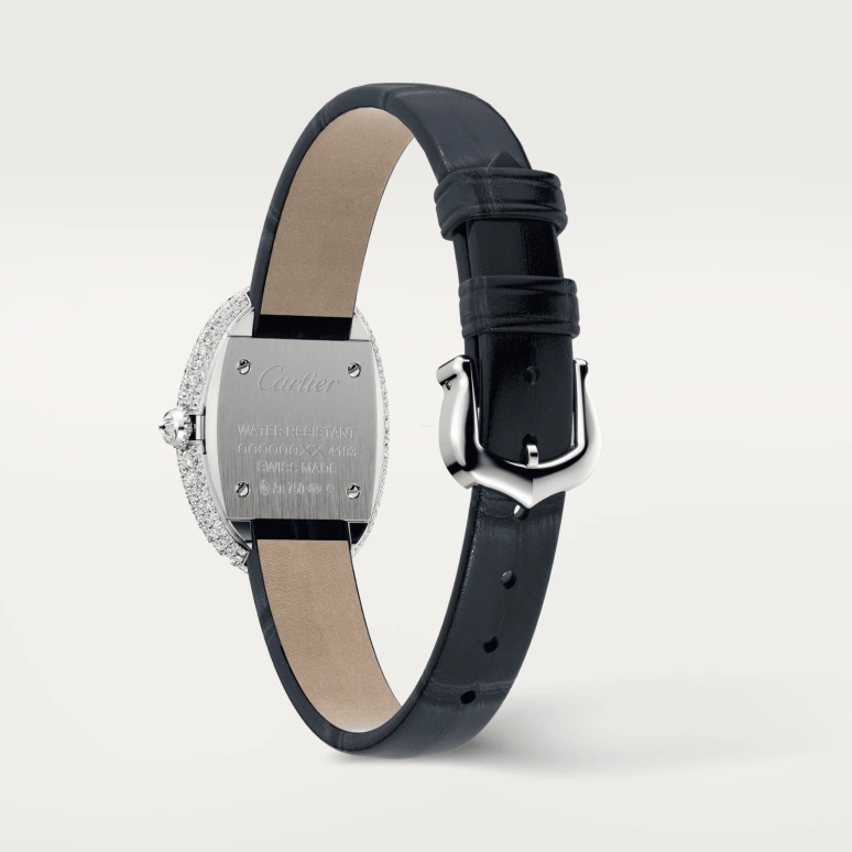 Cartier,Baignoire 32x26mm,32x26mm,White Gold,Silver,Quartz,Sapphire,Crystal Glass,Oval,WJBA0015