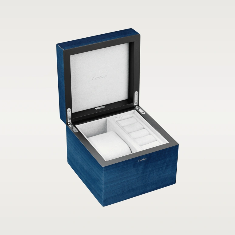 Cartier,Santos de Cartier 46.60x33.90mm,46.60x33.90mm,Platinum,Blue,Handwound,36hours,In-house Caliber,WGSA0050