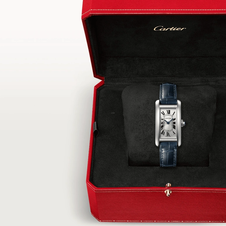 Cartier,Tank 34.80x19mm,34.80x19mm,Stainless Steel,Silver,Quartz,Sapphire,Crystal Glass,Square,WSTA0043