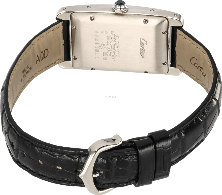 Cartier,Tank 41.60x22.60mm,41.60x22.60mm,White Gold,Silver,Automatic,Day,Sapphire,Crystal Glass,W2603656