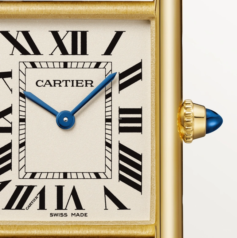 Cartier,Tank 33.70x25.50mm,33.70x25.50mm,Yellow Gold,Silver,Quartz,Hardlex,Square,WGTA0343