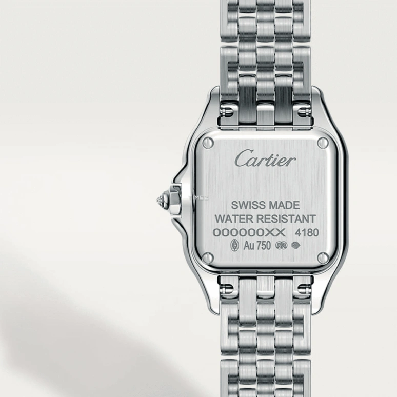 Cartier,Panthère de Cartier 22x30mm,22x30mm,White Gold,Silver,Quartz,Sapphire,Crystal Glass,Square,WJPN0012