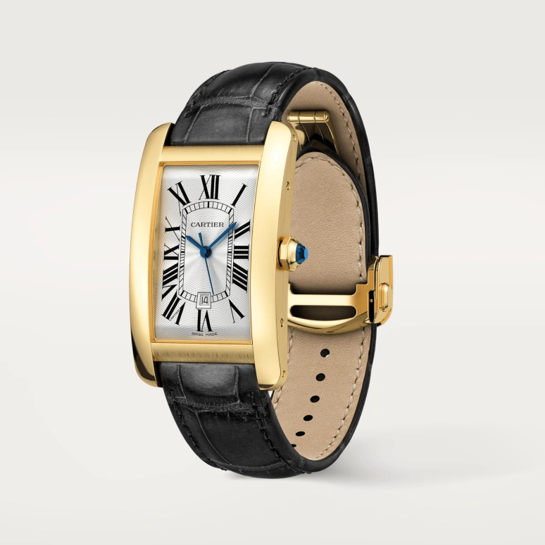 Cartier,Tank 45.10x26.60mm,45.10x26.60mm,Yellow Gold,Silver,Automatic,Day,In-house Caliber,WGTA0041