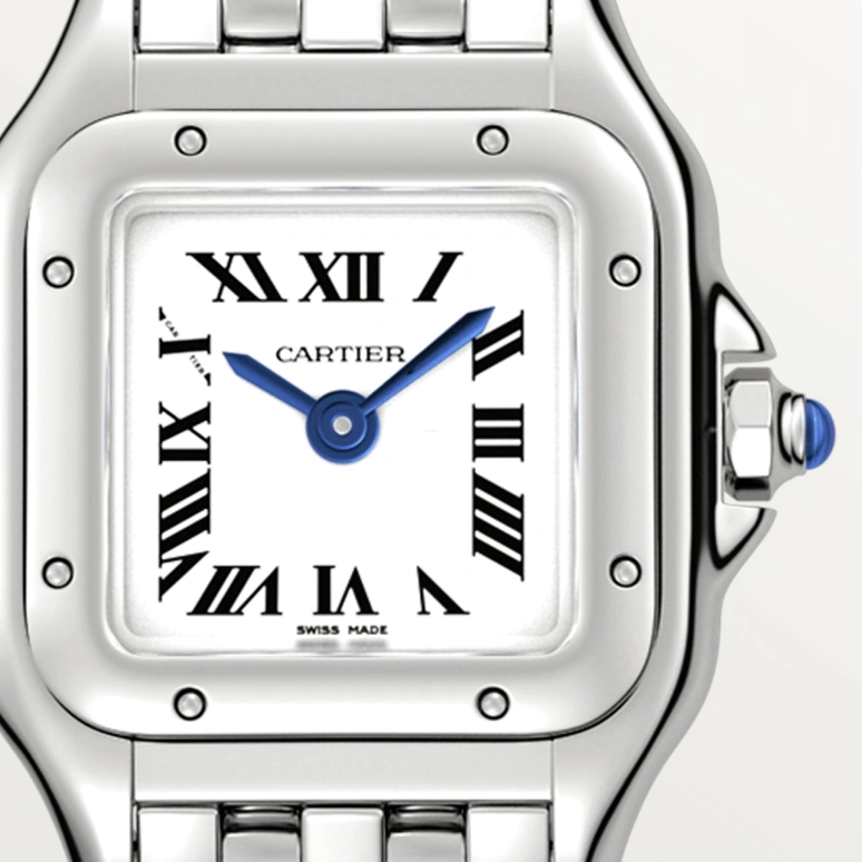 Cartier,Panthère de Cartier 25x19mm,25x19mm,Stainless Steel,Silver,Quartz,Sapphire,Crystal Glass,Square,WSPN0019