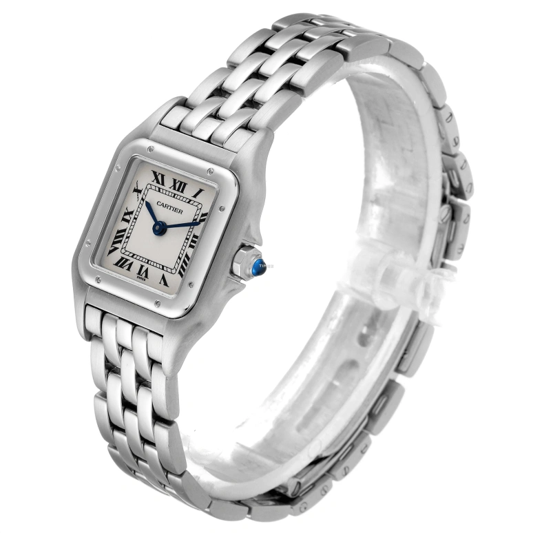 Cartier,Panthère de Cartier 22mm,22mm,Stainless Steel,Silver,Quartz,Sapphire,Crystal Glass,Square,W25033P5