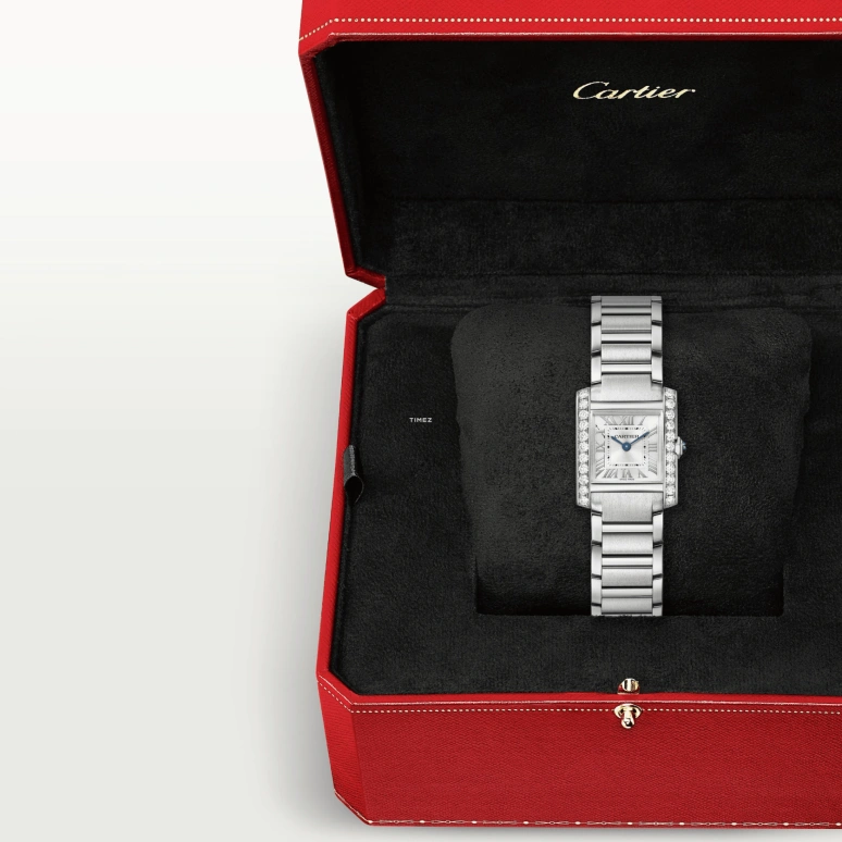 Cartier,Tank 25.70x21.20mm,25.70x21.20mm,Stainless Steel,Silver,Quartz,Sapphire,Crystal Glass,Square,W4TA0020
