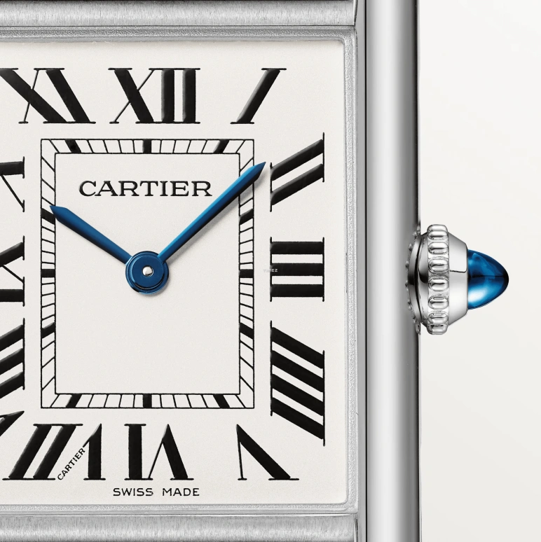 Cartier,Tank 33.70x25.50mm,33.70x25.50mm,Stainless Steel,White,Quartz,Sapphire,Crystal Glass,Rectangular,WSTA0109