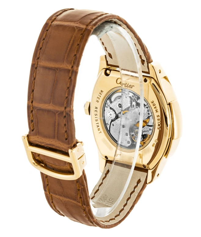 Cartier,Tortue 32mm,32mm,Yellow Gold,Silver,Grey,Handwound,Minute Repeater,Sapphire,Crystal Glass,W1538351