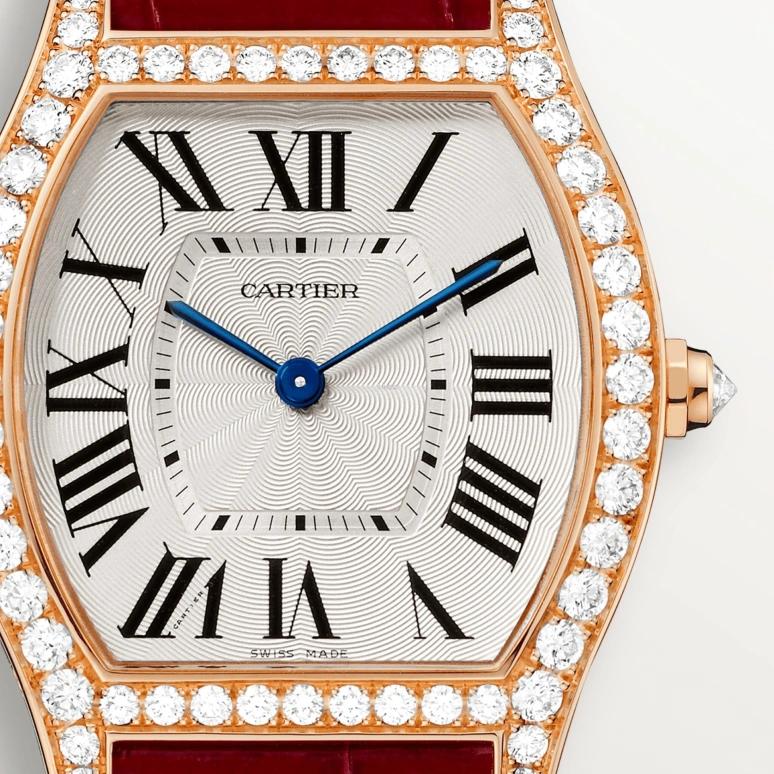 Cartier,Tortue 39x31mm,39x31mm,Rose Gold,Silver,Handwound,36hours,In-house Caliber,WA501008