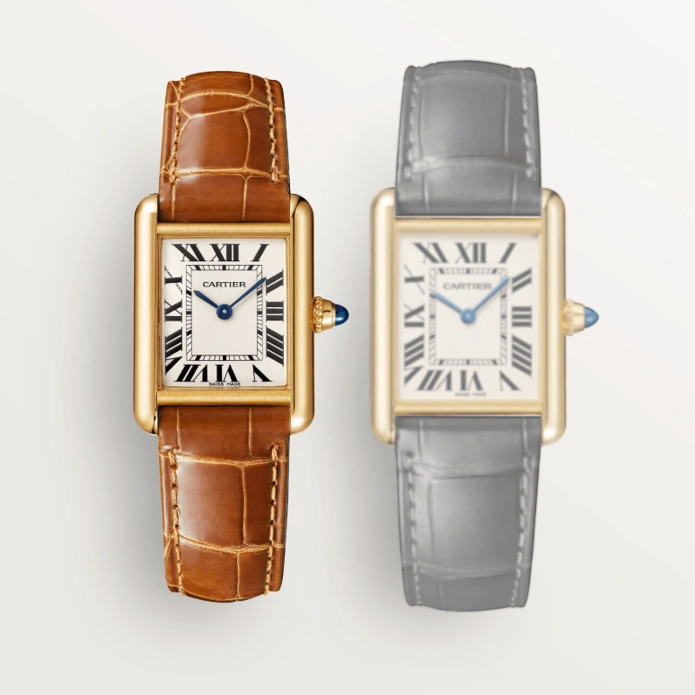 Cartier,Tank 29.50x22mm,29.50x22mm,Yellow Gold,Silver,Quartz,Hardlex,Square,W1529856