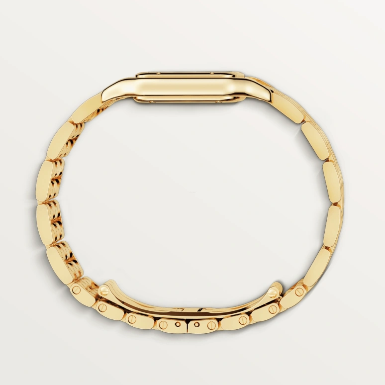 Cartier,Panthère de Cartier 29x37mm,29x37mm,Yellow Gold,Silver,Quartz,Sapphire,Crystal Glass,Square,WGPN0009
