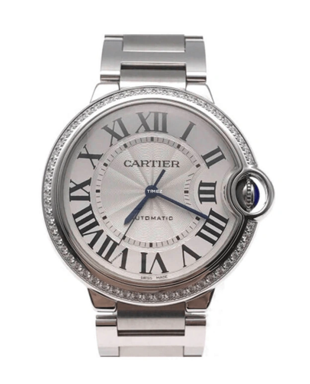 Cartier,Ballon Bleu de Cartier 36mm,36mm,Stainless Steel,Silver,Automatic,Sapphire,Crystal Glass,Round,W4BB0017