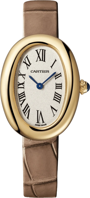 Cartier,Baignoire 31x23mm,31x23mm,Yellow Gold,Silver,Quartz,Sapphire,Crystal Glass,Oval,WGBA0007