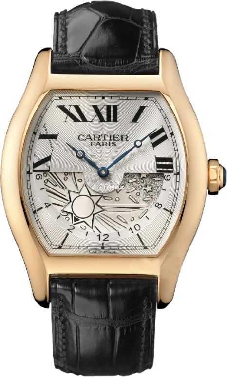 Cartier,Tortue ,Rose Gold,White,Handwound,day-night-indication,TORTUE 2008