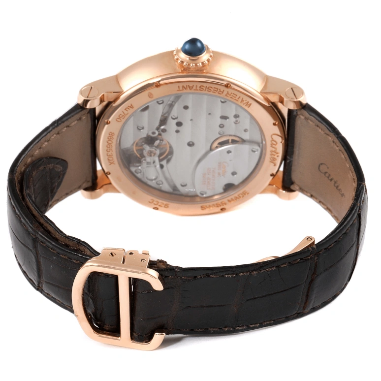 Cartier,Rotonde de Cartier 42mm,42mm,Rose Gold,Silver,Handwound,Power Reserve Indicator,Big Date,W1556203