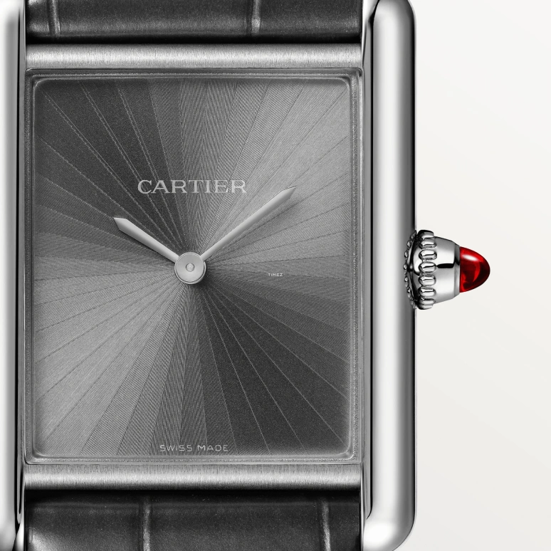 Cartier,Tank 33.70x25.50mm,33.70x25.50mm,Platinum,Grey,Handwound,38hours,In-house Caliber,WGTA0303