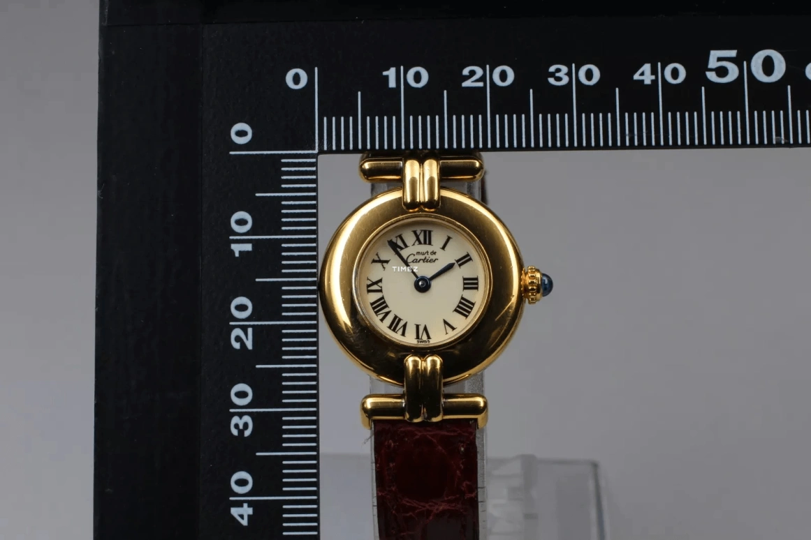 Cartier,Other 23.80mm,23.80mm,Yellow Gold,White,Quartz,Sapphire,Round,590002
