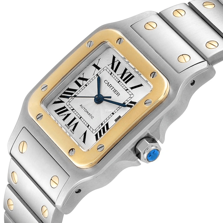 Cartier,Santos de Cartier 38.50x30.30mm,38.50x30.30mm,Stainless Steel,White,Automatic,Day,In-house Caliber,W20058C4