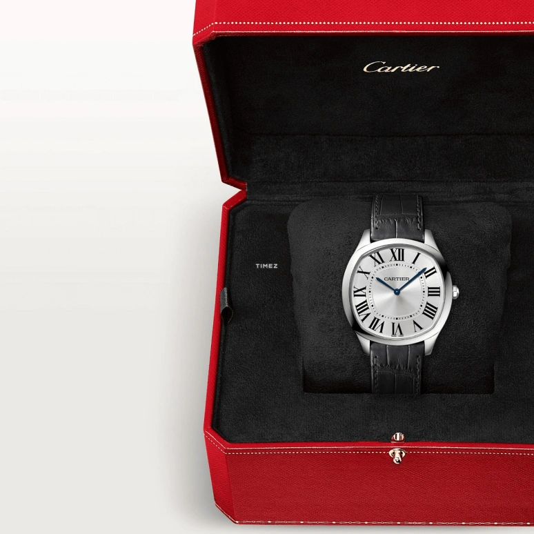 Cartier,Drive de Cartier 38x39mm,38x39mm,White Gold,Silver,Handwound,36hours,In-house Caliber,WGNM0007
