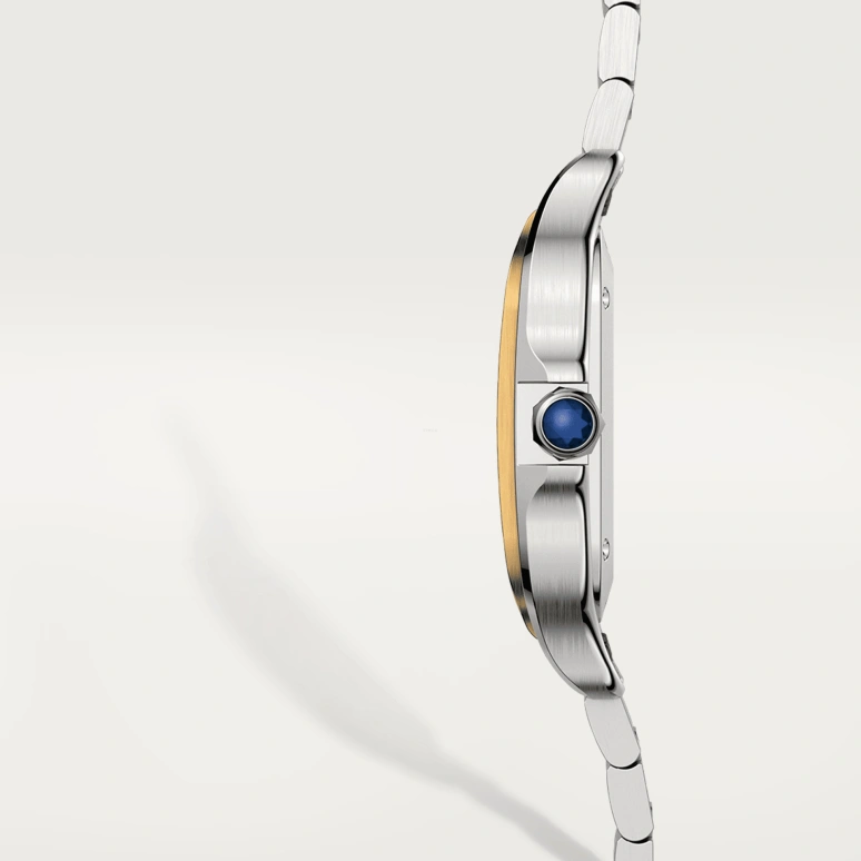 Cartier,Santos de Cartier 35.10mm,35.10mm,Stainless Steel,Silver White,Automatic,42hours,In-house Caliber,W2SA0016