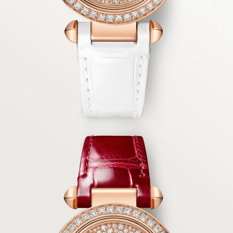 Cartier,Pasha de Cartier 30mm,30mm,Rose Gold,Quartz,Sapphire,Crystal Glass,Round,WJPA0042