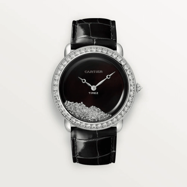 Cartier,Panthère Jewelry Watches 37mm,37mm,White Gold,Black,Handwound,36hours,In-house Caliber,HPI01430