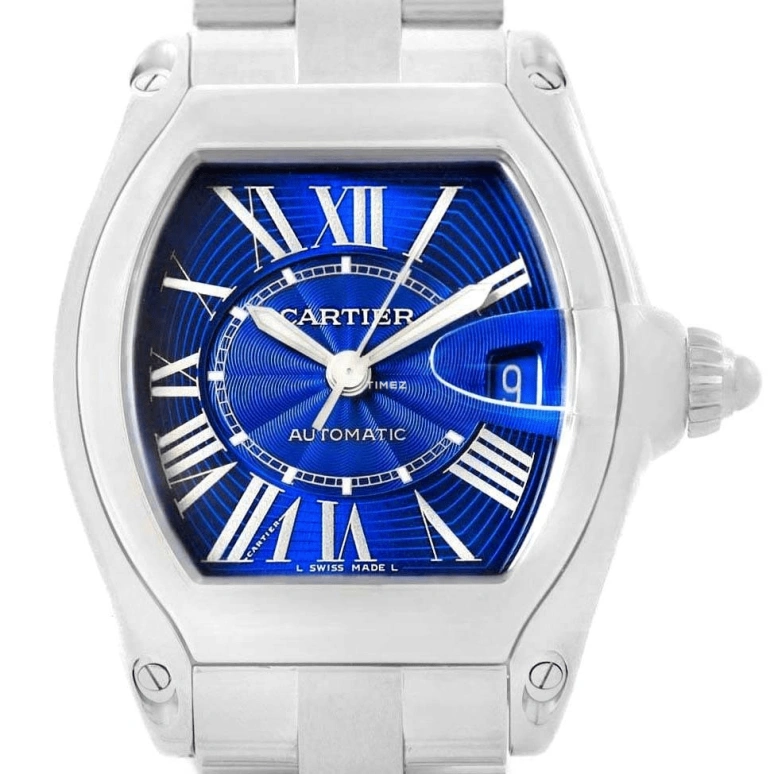 Cartier,Drive de Cartier 44.32x38.68mm,44.32x38.68mm,Stainless Steel,Blue,Automatic,Day,42hours,W62048V3
