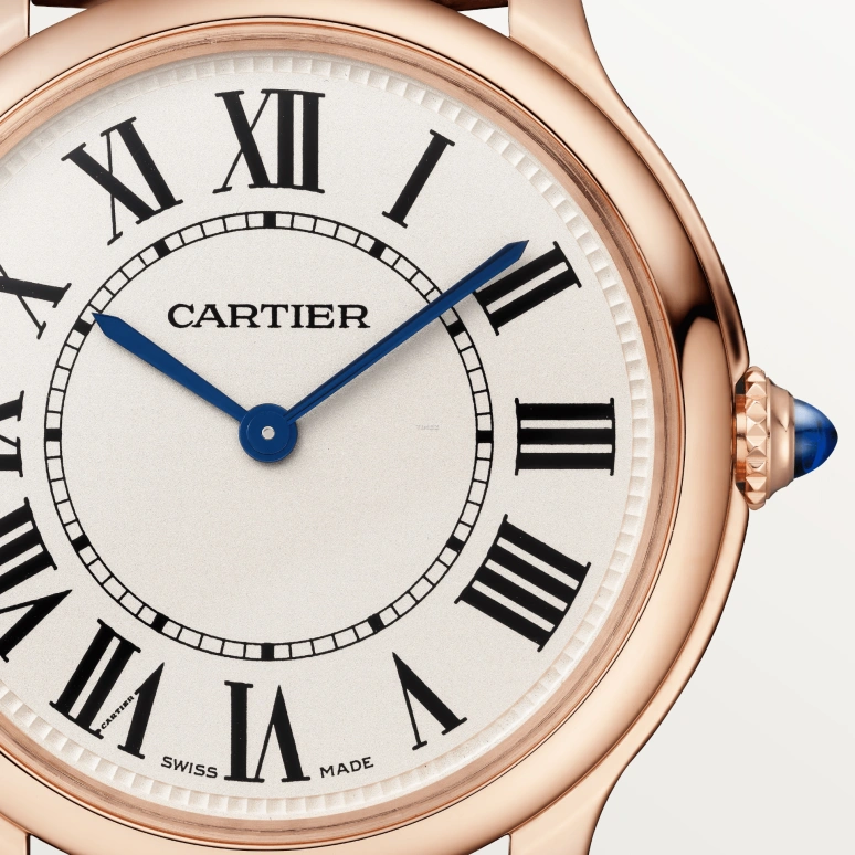 Cartier,Ronde de Cartier 36mm,36mm,Rose Gold,Cream,Quartz,Sapphire,Crystal Glass,Round,WGRN0017