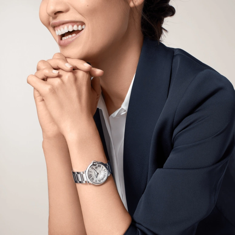 Cartier,Ballon Bleu de Cartier 36mm,36mm,Stainless Steel,Silver,Automatic,Sapphire,Crystal Glass,Round,WSBB0048