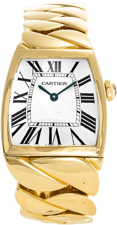Cartier,La Dona de Cartier 34x28mm,34x28mm,Yellow Gold,Grey,Quartz,Sapphire,Crystal Glass,Other,W640010H