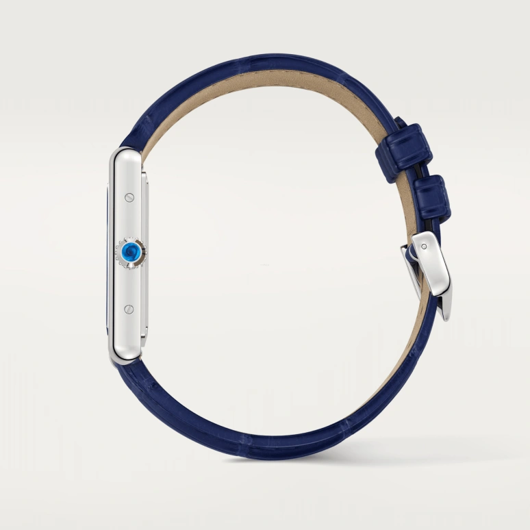 Cartier,Tank 33.70x25.50mm,33.70x25.50mm,Stainless Steel,Blue,Quartz,Sapphire,Crystal Glass,Square,WSTA0055