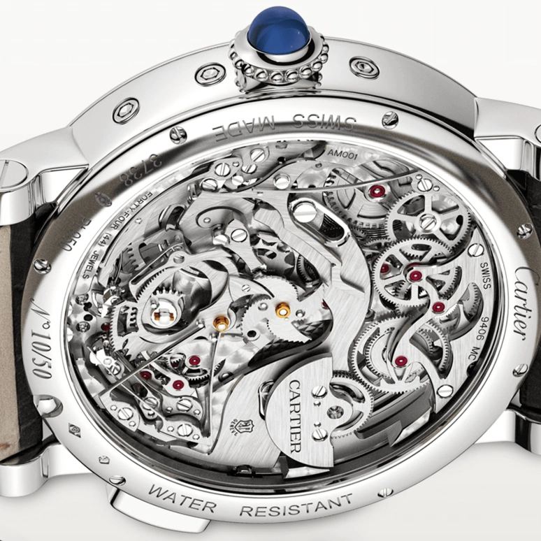 Cartier,Rotonde de Cartier 45mm,45mm,Platinum,Silver,Automatic,Perpetual Calendar,Month,Date,Day,50hours,In-house Caliber,W1556251