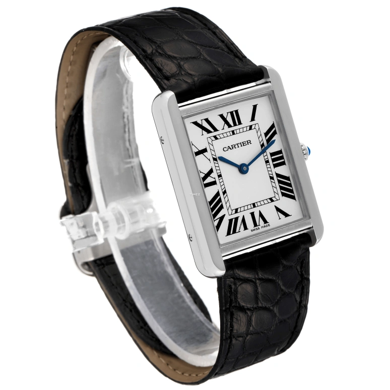 Cartier,Tank 34.80x27.40mm,34.80x27.40mm,Stainless Steel,White,Quartz,In-house Caliber,Sapphire,Crystal Glass,W1018355