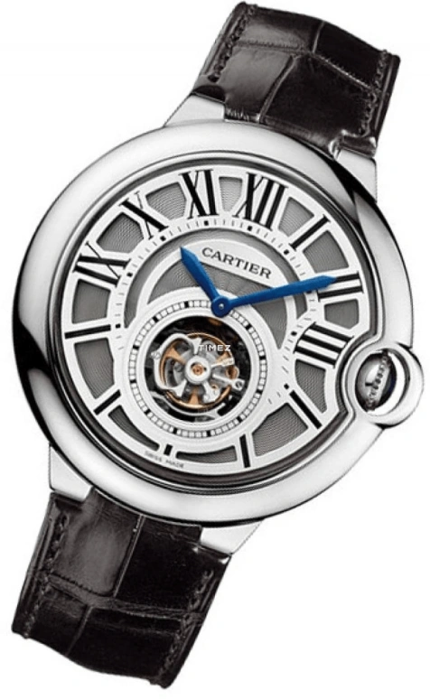 Cartier,Ballon Bleu de Cartier 46mm,46mm,White Gold,Grey,White,Handwound,Tourbillon,50hours,W6920021