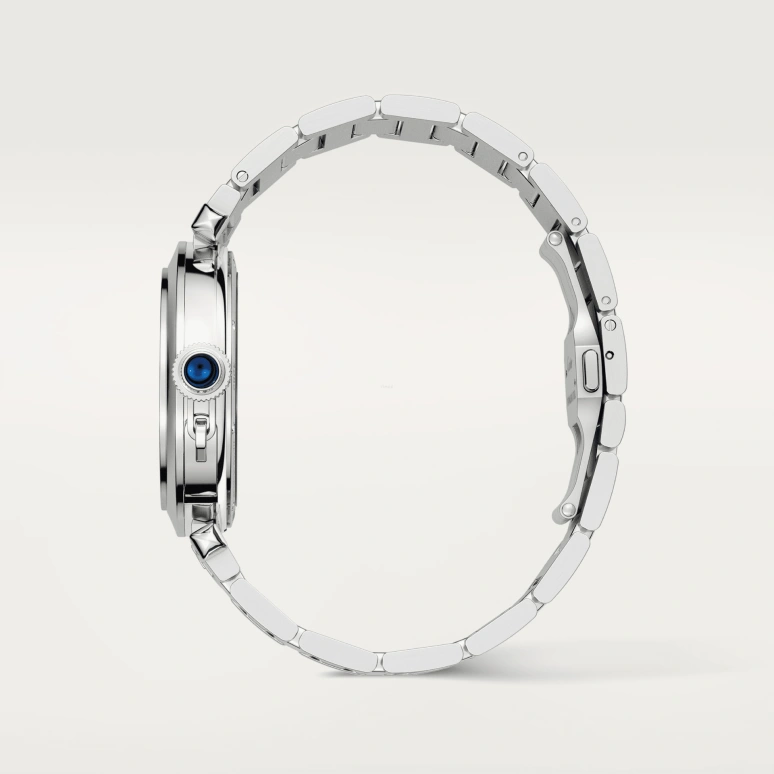 Cartier,Pasha de Cartier 41mm,41mm,Stainless Steel,Silver,Grey,Automatic,48hours,In-house Caliber,WHPA0007