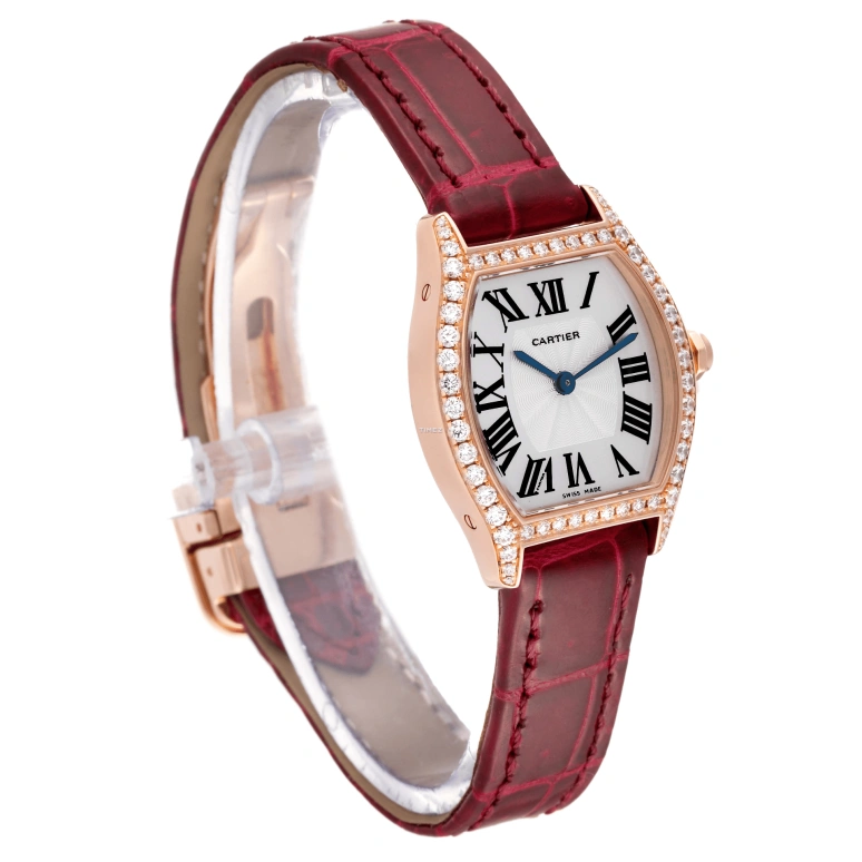 Cartier,Tortue 30x24mm,30x24mm,Rose Gold,Silver,Handwound,In-house Caliber,Hardlex,WA501006