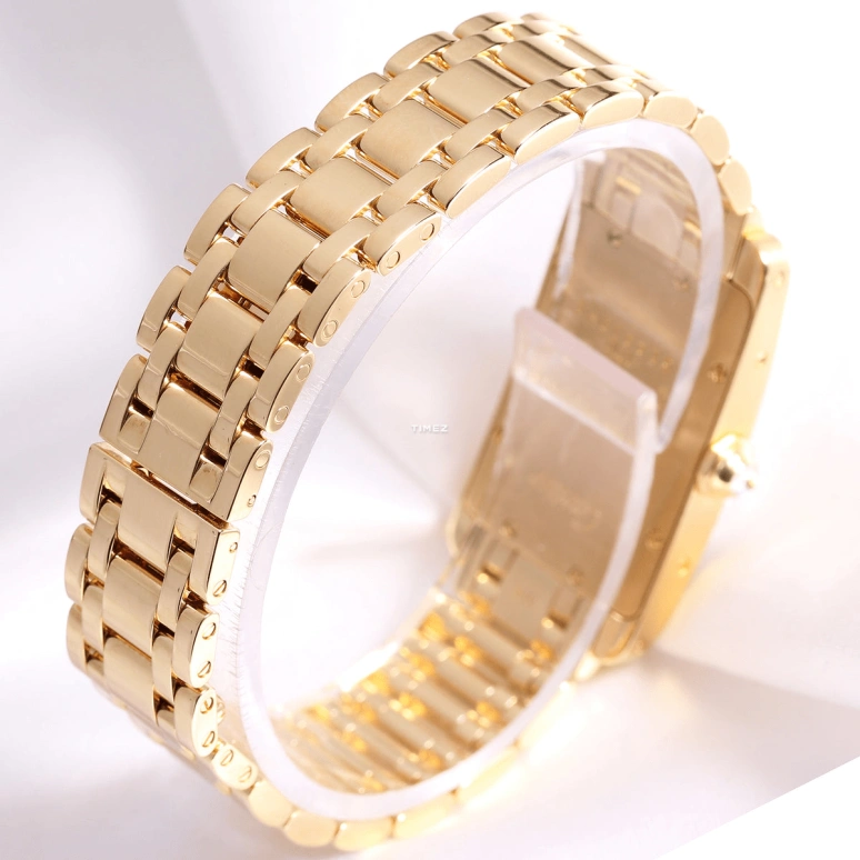 Cartier,Tank 19mm,19mm,Rose Gold,Silver,Quartz,Sapphire,Crystal Glass,Square,WB7043JQ