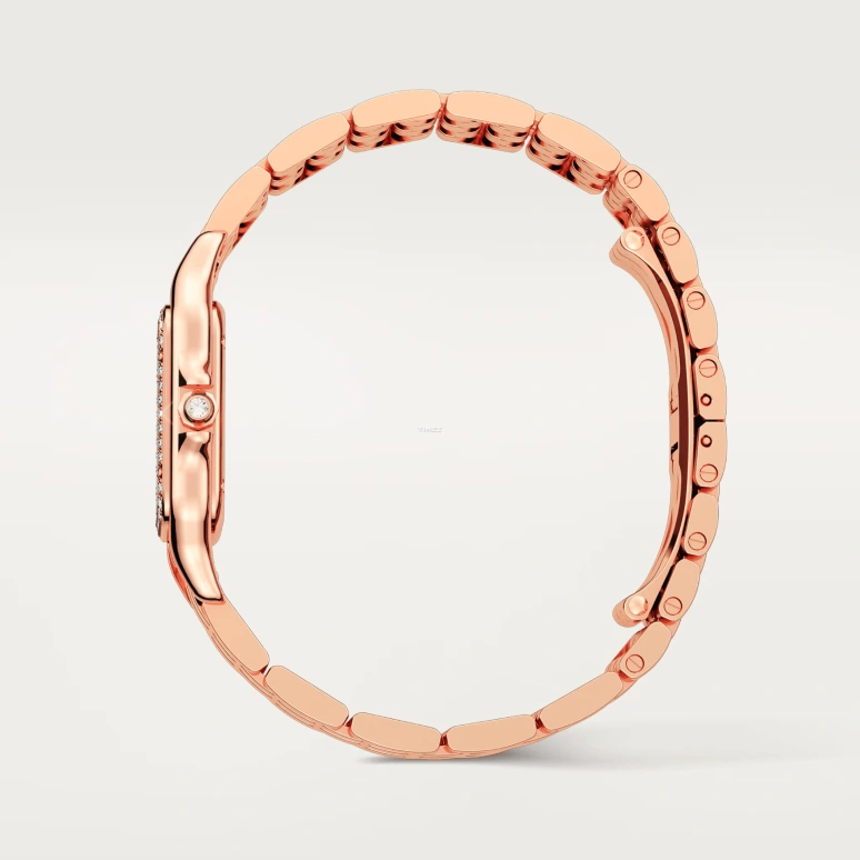 Cartier,Panthère de Cartier 36.50x26.70mm,36.50x26.70mm,Rose Gold,Silver,Quartz,Glass,Square,WJPN0088