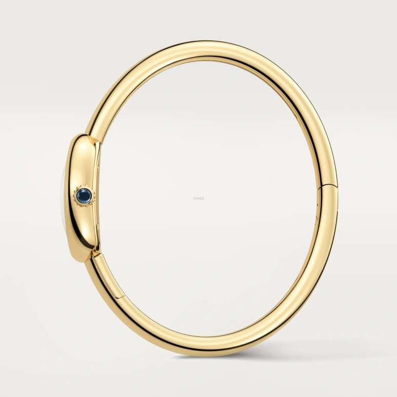 Cartier,Baignoire 18.70x24.60mm,18.70x24.60mm,Yellow Gold,White,Quartz,Sapphire,Crystal Glass,Oval,WGBA0045