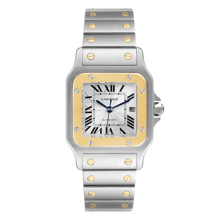 Cartier,Santos de Cartier 38.50x30.30mm,38.50x30.30mm,Stainless Steel,White,Automatic,Day,In-house Caliber,W20058C4