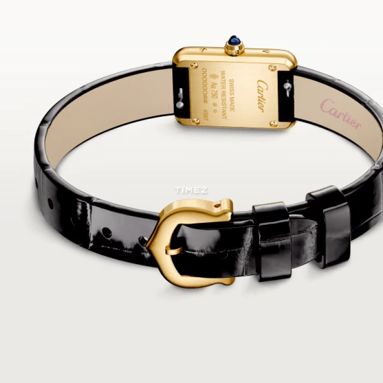 Cartier,Tank 24x16.50mm,24x16.50mm,Yellow Gold,Silver,Quartz,Sapphire,Crystal Glass,Square,WGTA0352